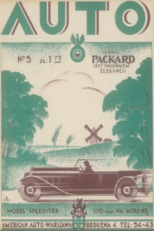 Auto : organ Automobilklubu Polski oraz klubów afiljowanych = organe officiel de l'Automobilklub Polski et des clubs afiliés. R.9, 1930, nr 5