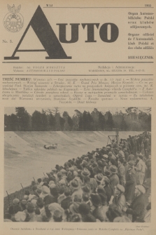 Auto : organ Automobilklubu Polski oraz klubów afiljowanych = organe officiel de l'Automobilklub Polski et des clubs affiliés. [R.11], 1932, nr 5