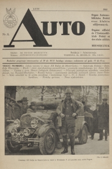 Auto : organ Automobilklubu Polski oraz klubów afiljowanych = organe officiel de l'Automobilklub Polski et des clubs affiliés. [R.12], 1933, nr 2