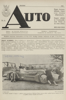 Auto : organ Automobilklubu Polski oraz klubów afiljowanych = organe officiel de l'Automobilklub Polski et des clubs affiliés. [R.12], 1933, nr 3