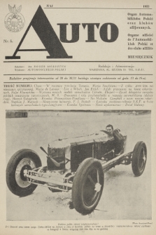 Auto : organ Automobilklubu Polski oraz klubów afiljowanych = organe officiel de l'Automobilklub Polski et des clubs affiliés. [R.12], 1933, nr 5