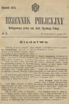 Dziennik Policyjny. 1874, № 3
