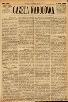 Gazeta Narodowa. 1869, nr 144