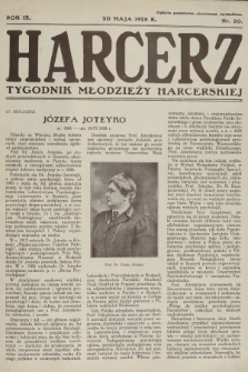 Harcerz : tygodnik młodzieży harcerskiej. R.9, 1928, nr 20