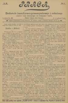 Praca : tygodnik illustrowany, ekonomiczno-społeczny i belletrystyczny. R. 3 [i.e. 4], 1899, nr 38