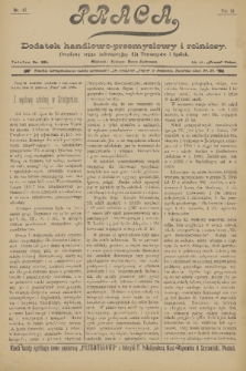 Praca : tygodnik illustrowany, ekonomiczno-społeczny i belletrystyczny. R. 3 [i.e. 4], 1899, nr 41