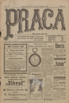 Praca: tygodnik polityczny i literacki, illustrowany. R. 9, 1905, nr 33