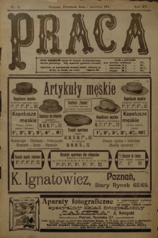 Praca: tygodnik polityczny i literacki, illustrowany. R. 15, 1911, nr 23