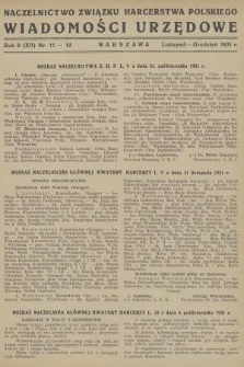 Wiadomości Urzędowe. R. 9, 1931, nr 11-12