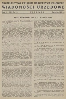 Wiadomości Urzędowe. R. 11, 1933, nr 6