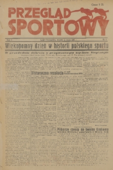 Przegląd Sportowy. R. 1, 1945, nr 4