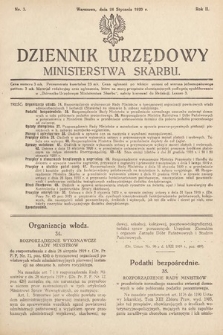 Dziennik Urzędowy Ministerstwa Skarbu. 1920, nr 3