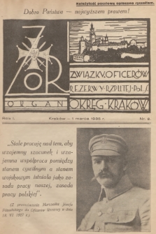 ZOR : organ Związku Oficerów Rezerwy Rzplitej Pols. Okręg Kraków. R.1, 1935, nr 2