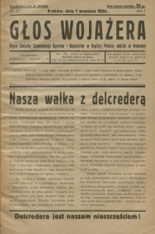 Głos Wojażera : organ związku Zawodowego Agentów i Wojażerów w Rzplitej Polskiej Oddział w Krakowie. R.1, 1934, nr 4