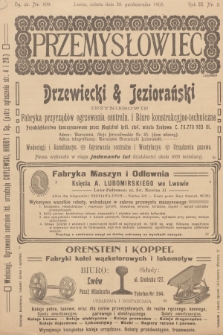 Przemysłowiec : tygodnik popularny dla spraw techniki i przemysłu. R.3, 1905, nr 5