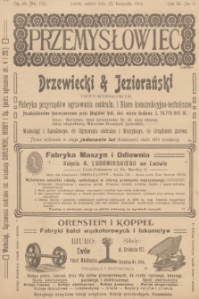 Przemysłowiec : tygodnik popularny dla spraw techniki i przemysłu. R.3, 1905, nr 9