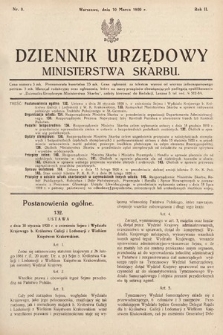 Dziennik Urzędowy Ministerstwa Skarbu. 1920, nr 9