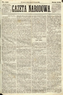 Gazeta Narodowa. 1869, nr 245