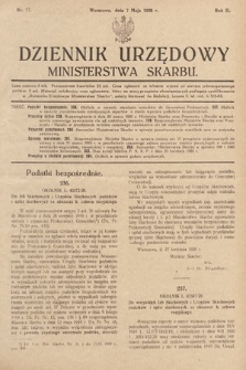 Dziennik Urzędowy Ministerstwa Skarbu. 1920, nr 17