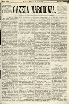 Gazeta Narodowa. 1869, nr 249