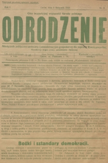 Odrodzenie : tygodnik polityczno-społeczny i administracyjno-gospodarczy dla naprawy Rzeczypospolitej. R.1, 1926, nr 8