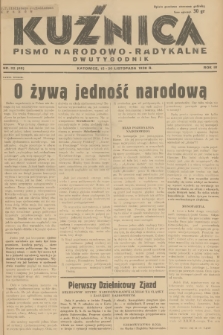 Kuźnica : pismo narodowo-radykalne. R.4, 1938, nr 22