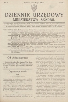 Dziennik Urzędowy Ministerstwa Skarbu. 1920, nr 27