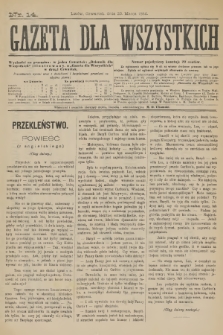 Gazeta dla Wszystkich. 1884, nr 14