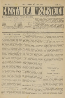 Gazeta dla Wszystkich. R.7, 1884, nr 20