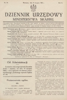 Dziennik Urzędowy Ministerstwa Skarbu. 1920, nr 29