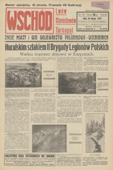Wschód : Lwów, Stanisławów, Tarnopol : życie miast i wsi województw południowo-wschodnich. R.2, 1937, nr 38