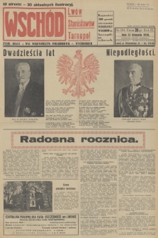 Wschód : Lwów, Stanisławów, Tarnopol : życie miast i wsi województw południowo-wschodnich. R.3, 1938, nr 104