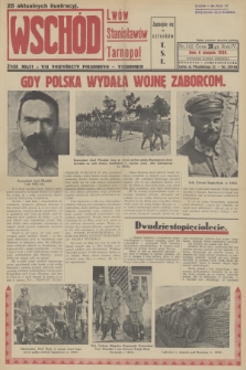 Wschód : Lwów, Stanisławów, Tarnopol : życie miast i wsi województw południowo-wschodnich. R.4, 1939, nr 142