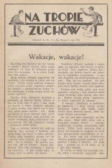 Na Tropie Zuchów : dodatek do nr 11 „Na Tropie”. R.7, 1934