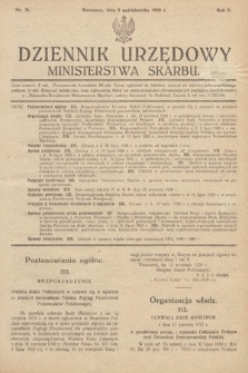 Dziennik Urzędowy Ministerstwa Skarbu. 1920, nr 36