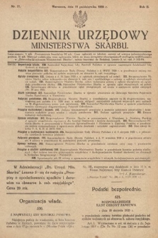 Dziennik Urzędowy Ministerstwa Skarbu. 1920, nr 37