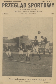 Przegląd Sportowy : tygodnik ilustrowany poświęcony wszelkim gałęziom sportu. R. 5, 1925, nr 14