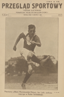 Przegląd Sportowy : tygodnik ilustrowany poświęcony wszelkim gałęziom sportu. R. 5, 1925, nr 22