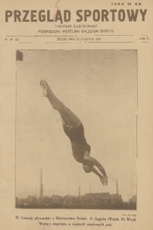 Przegląd Sportowy : tygodnik ilustrowany poświęcony wszelkim gałęziom sportu. R. 5, 1925, nr 34