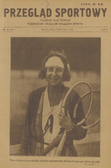 Przegląd Sportowy : tygodnik ilustrowany poświęcony wszelkim gałęziom sportu. R. 5, 1925, nr 35