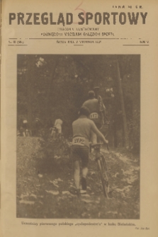 Przegląd Sportowy : tygodnik ilustrowany poświęcony wszelkim gałęziom sportu. R. 5, 1925, nr 39