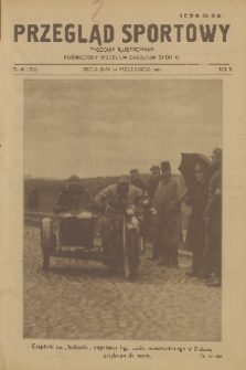 Przegląd Sportowy : tygodnik ilustrowany poświęcony wszelkim gałęziom sportu. R. 5, 1925, nr 41