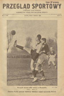 Przegląd Sportowy : tygodnik ilustrowany poświęcony wszelkim gałęziom sportu. R. 6, 1926, nr 9