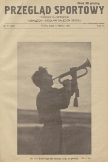 Przegląd Sportowy : tygodnik ilustrowany poświęcony wszelkim gałęziom sportu. R. 6, 1926, nr 11