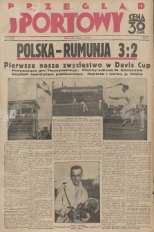 Przegląd Sportowy. R. 10, 1930, nr 37