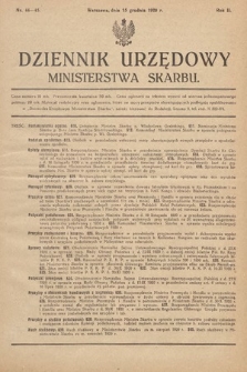 Dziennik Urzędowy Ministerstwa Skarbu. 1920, nr 44-45
