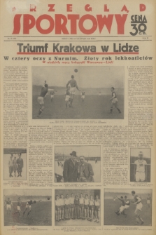 Przegląd Sportowy. R. 11, 1931, nr 93