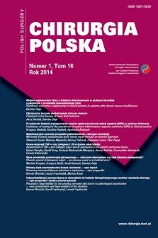 Chirurgia Polska = Polish Surgery. T. 16, 2014, nr 1