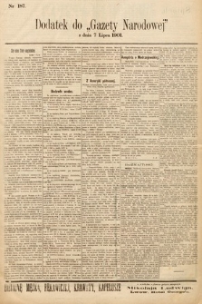 Gazeta Narodowa. 1901, nr 187