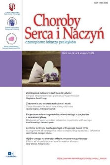 Choroby Serca i Naczyń : czasopismo lekarzy praktyków. T. 16, 2019, nr 3
